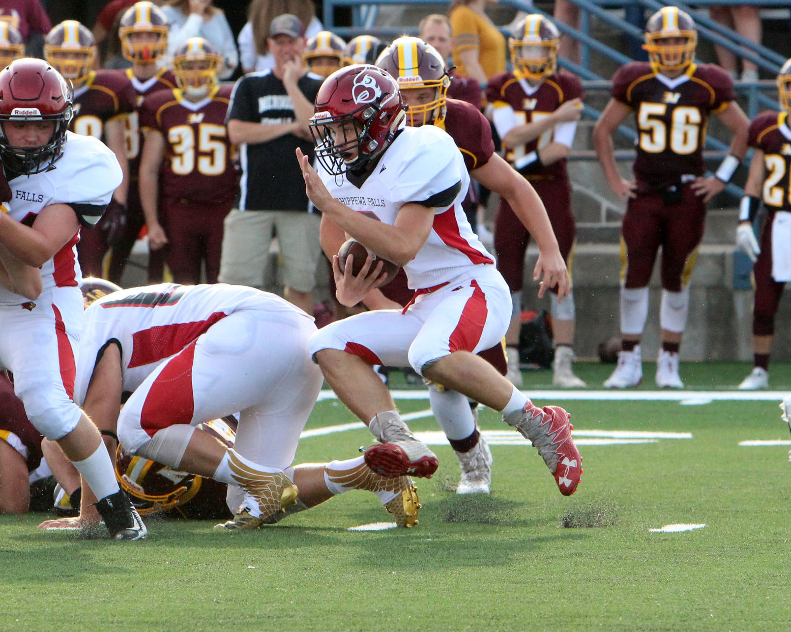 Chi-Hi football at Menomonie 8-31-18